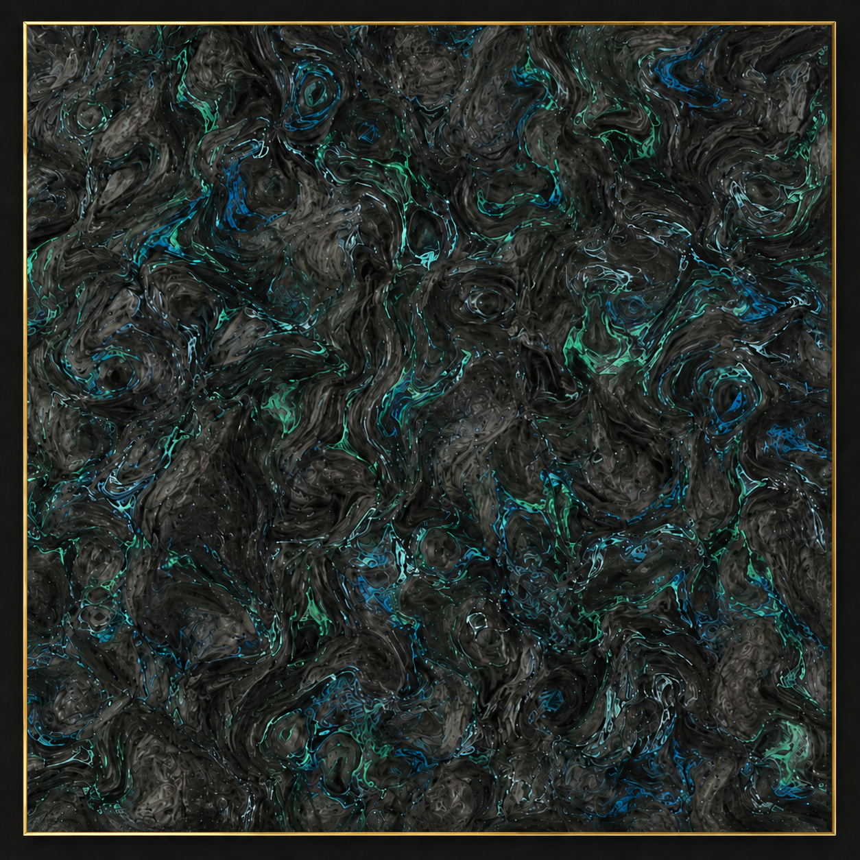 Obsidian Tide colored forged carbon fiber swatch #1150