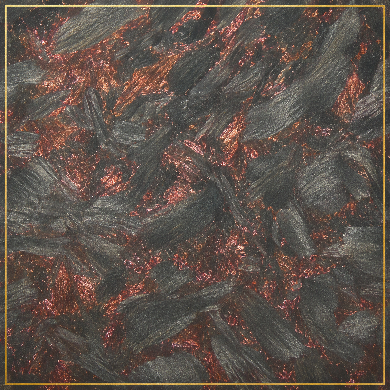 Oxidized Copper colored forged carbon fiber swatch #1151