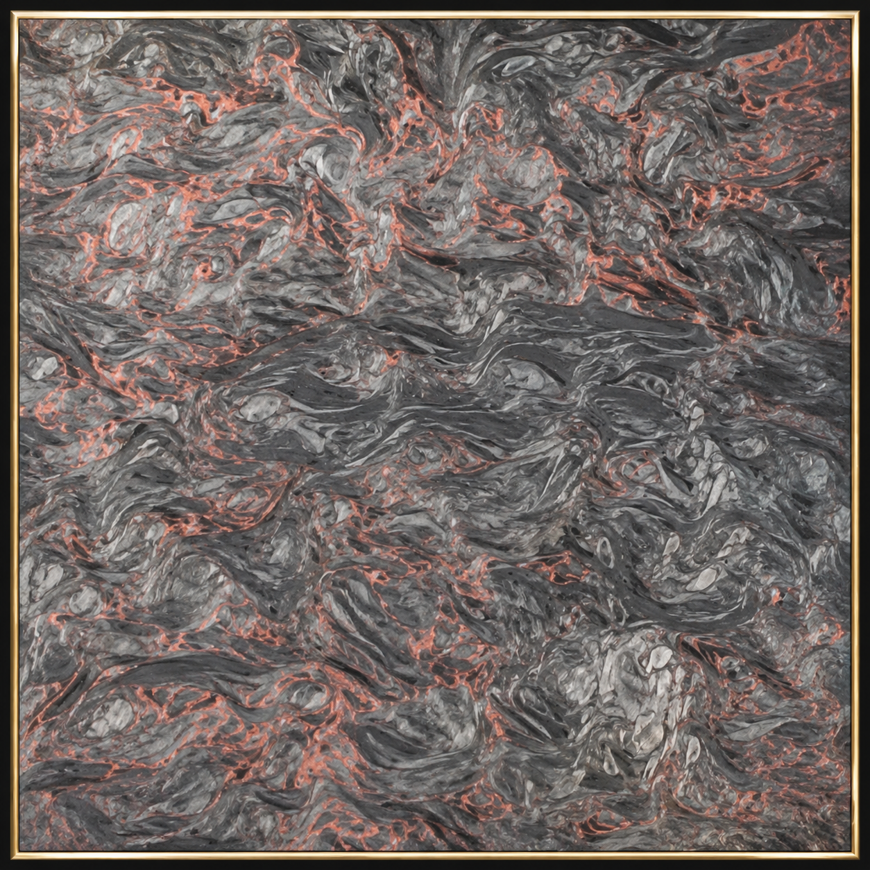 Iron Rust colored forged carbon fiber swatch #1154