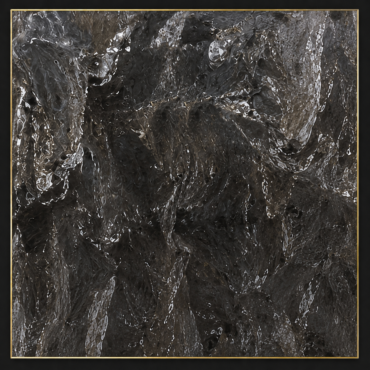 Stardust Silver colored forged carbon fiber swatch #1155