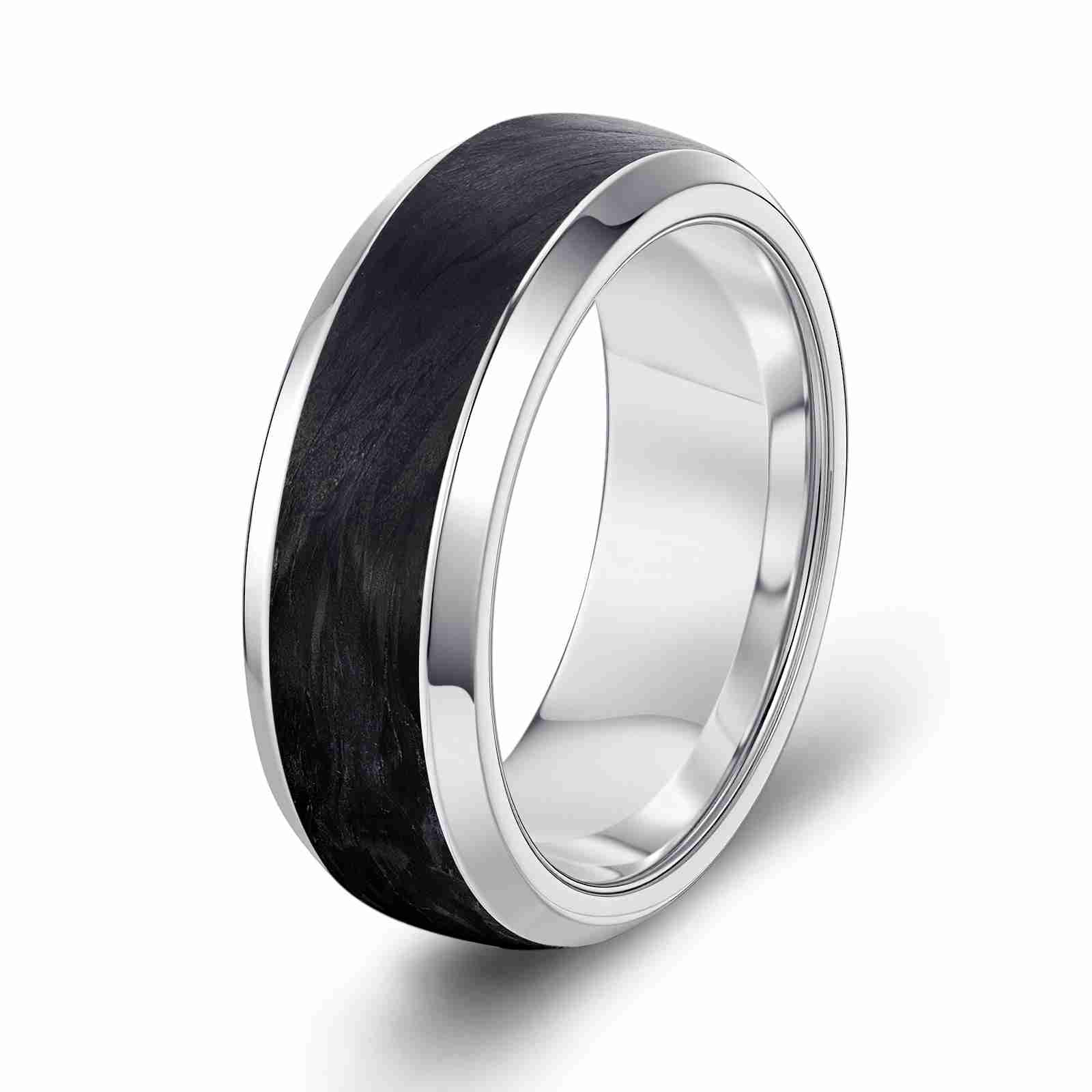 Cobalt Frame Carbon Fiber Ring