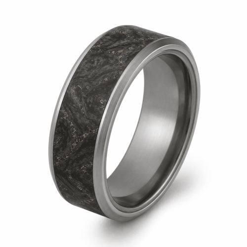 Tantalum sleeve forged carbon fiber ring